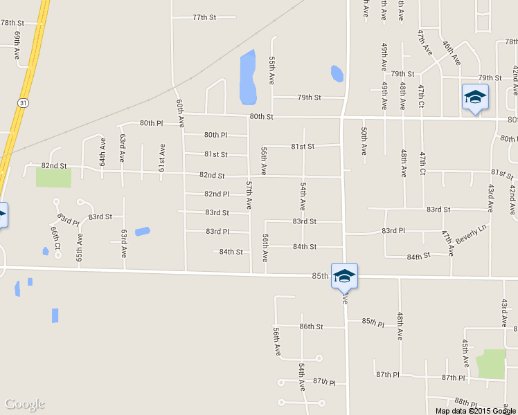 map of restaurants, bars, coffee shops, grocery stores, and more near 8249 57th Ave in Kenosha