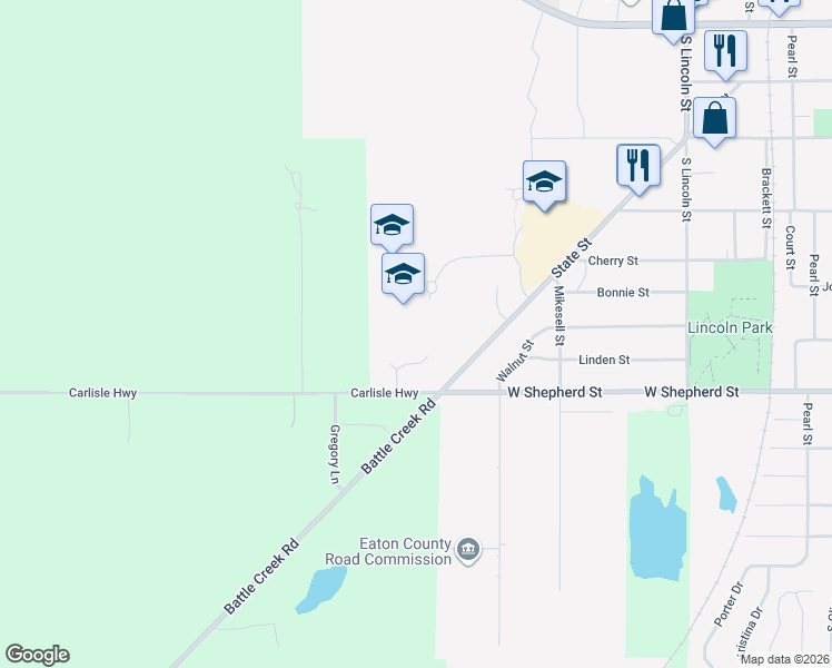 map of restaurants, bars, coffee shops, grocery stores, and more near 1068 Carlisle Highway in Charlotte