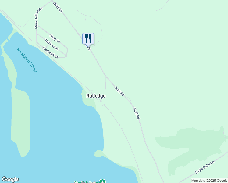 map of restaurants, bars, coffee shops, grocery stores, and more near 1411 Bluff Road in Hazel Green