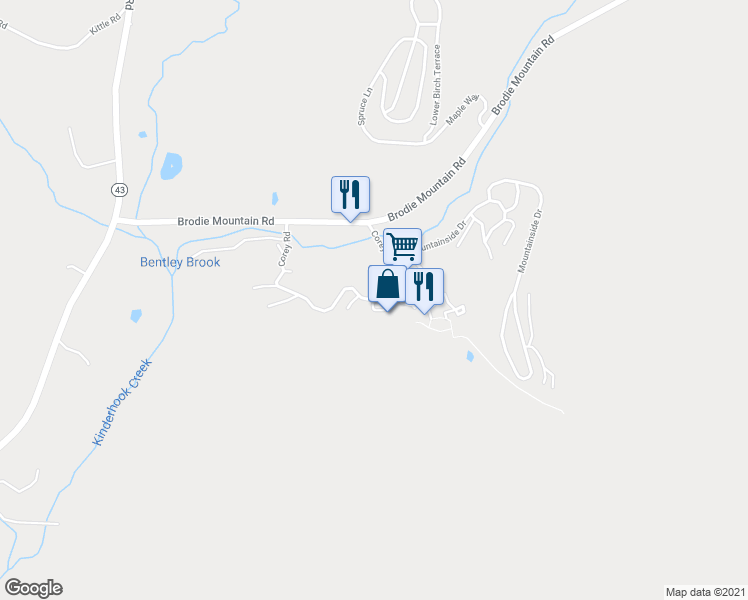 map of restaurants, bars, coffee shops, grocery stores, and more near Told Post Road in Hancock