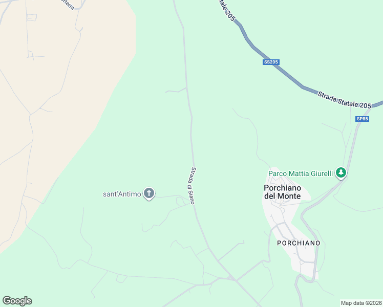 map of restaurants, bars, coffee shops, grocery stores, and more near 5 Strada di Siano in Provincia di Terni