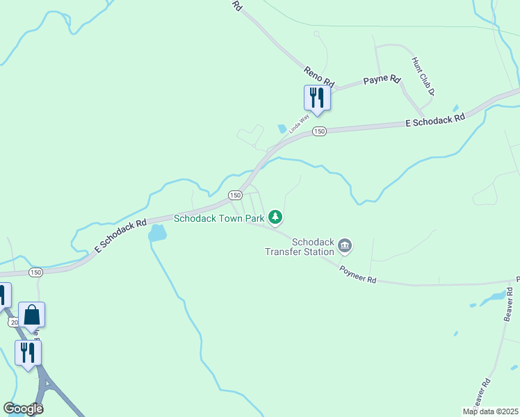 map of restaurants, bars, coffee shops, grocery stores, and more near 34 Curtis Drive in Castleton-on-Hudson