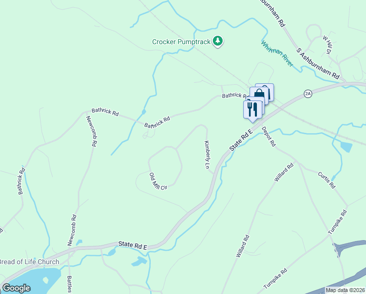 map of restaurants, bars, coffee shops, grocery stores, and more near 7 Kimberly Lane in Westminster