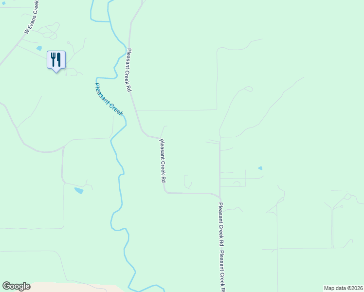 map of restaurants, bars, coffee shops, grocery stores, and more near 1740 Pleasant Creek Road in Rogue River