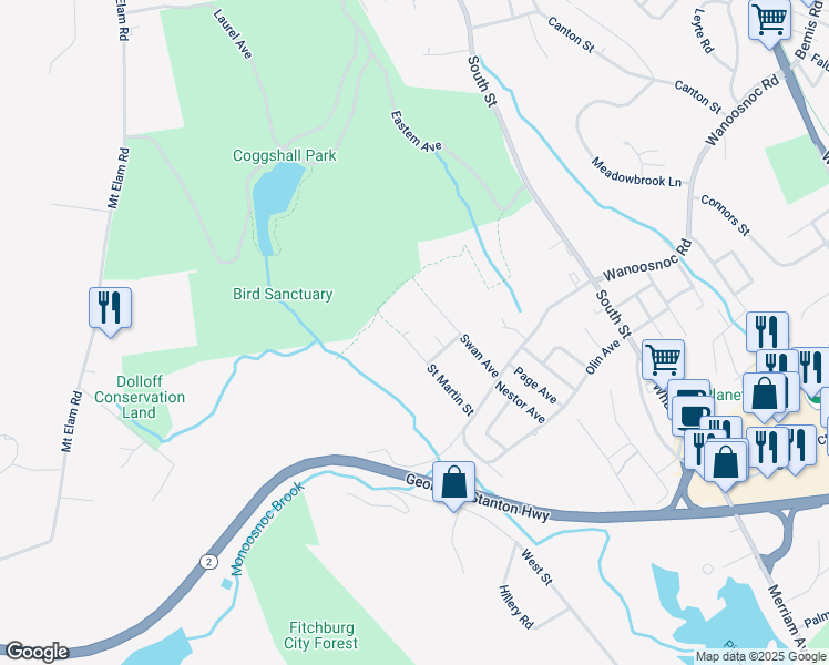 map of restaurants, bars, coffee shops, grocery stores, and more near 85 Kennedy Avenue in Fitchburg