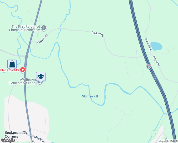 map of restaurants, bars, coffee shops, grocery stores, and more near 292 Clapper Road in Selkirk