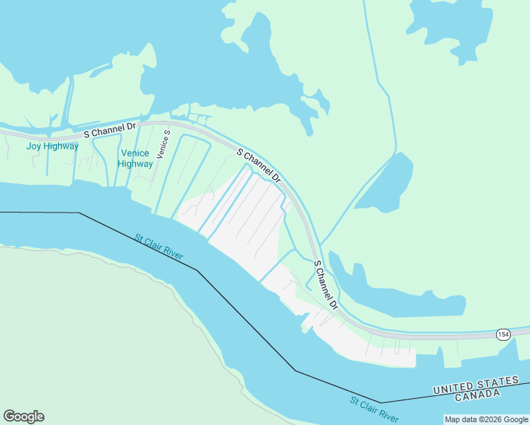 map of restaurants, bars, coffee shops, grocery stores, and more near 7095 Sax Drive in Harsens Island