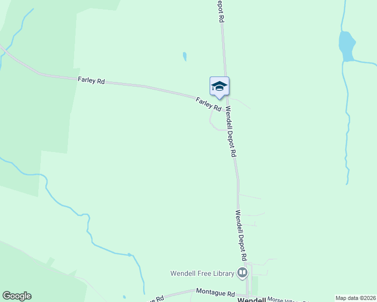 map of restaurants, bars, coffee shops, grocery stores, and more near Franklinia Way in Wendell