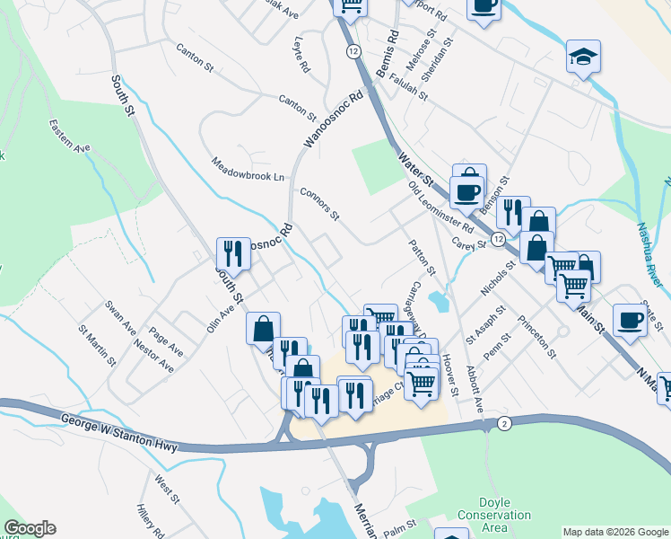 map of restaurants, bars, coffee shops, grocery stores, and more near 70 Rodiman Avenue in Fitchburg