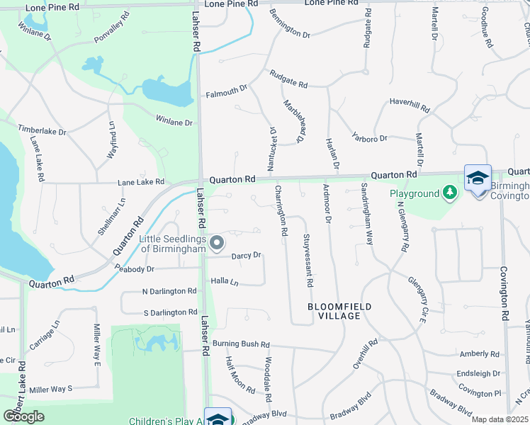 map of restaurants, bars, coffee shops, grocery stores, and more near 3474 Sutton Place in Bloomfield Hills