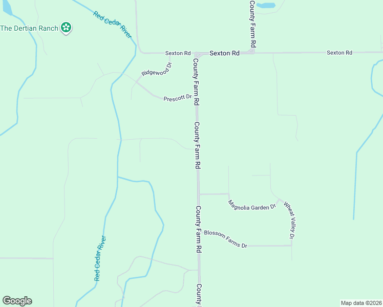 map of restaurants, bars, coffee shops, grocery stores, and more near 2862 County Farm Road in Howell
