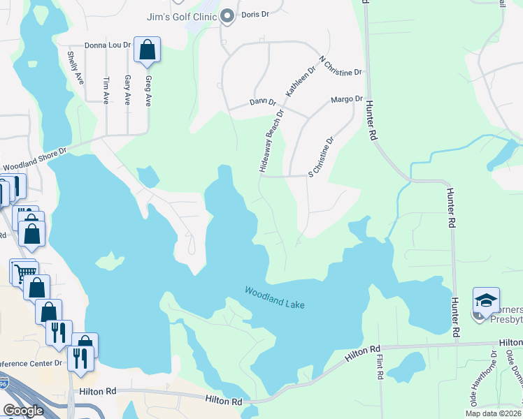map of restaurants, bars, coffee shops, grocery stores, and more near 3064 Hideaway Beach Drive in Brighton
