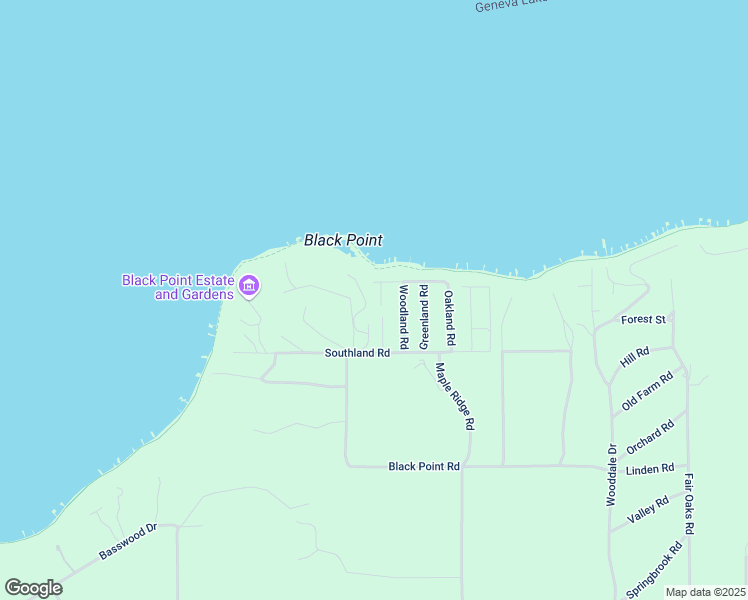map of restaurants, bars, coffee shops, grocery stores, and more near N1847 Highland Rd in Lake Geneva