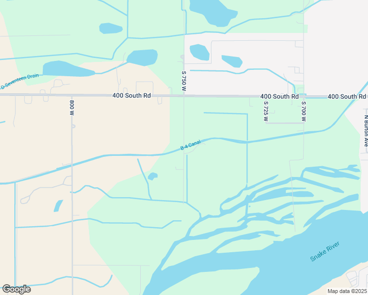 map of restaurants, bars, coffee shops, grocery stores, and more near 448 South 750 West in Heyburn