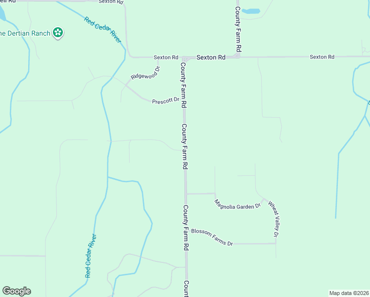 map of restaurants, bars, coffee shops, grocery stores, and more near 2862 County Farm Road in Howell