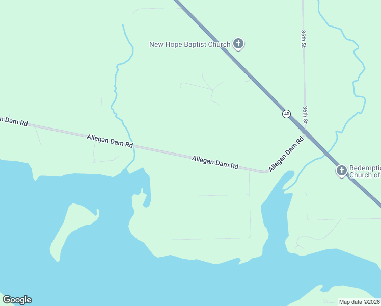 map of restaurants, bars, coffee shops, grocery stores, and more near 3701 Allegan Dam Road in Allegan