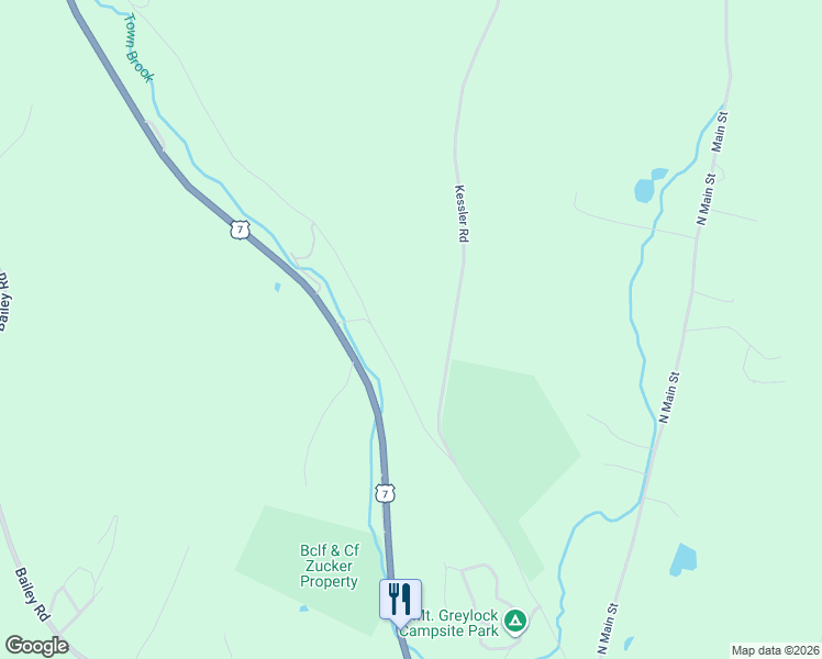 map of restaurants, bars, coffee shops, grocery stores, and more near 66 Scott Road in Lanesborough