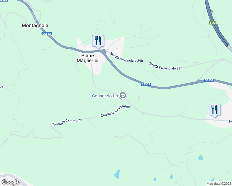map of restaurants, bars, coffee shops, grocery stores, and more near 56 Contrada Piane Maglierici in Provincia di Teramo