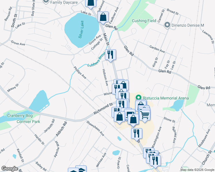 map of restaurants, bars, coffee shops, grocery stores, and more near 15 Hobson Avenue in Wilmington