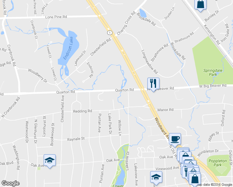 map of restaurants, bars, coffee shops, grocery stores, and more near 1155 Quarton Road in Birmingham