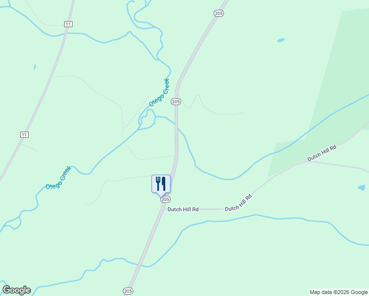 map of restaurants, bars, coffee shops, grocery stores, and more near 2068 New York 205 in Mount Vision