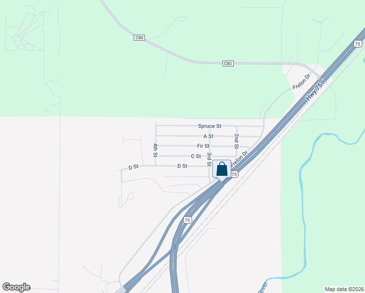 map of restaurants, bars, coffee shops, grocery stores, and more near 286 C Street in Sioux City