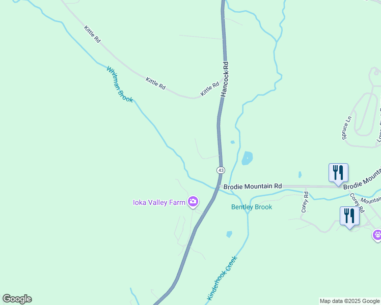 map of restaurants, bars, coffee shops, grocery stores, and more near 3401 Hancock Road in Williamstown