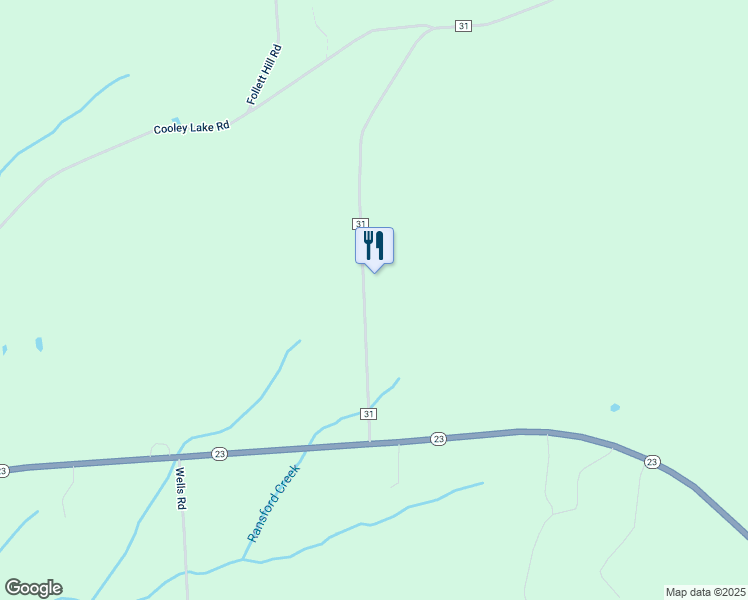 map of restaurants, bars, coffee shops, grocery stores, and more near 162 County Road 31 in Norwich