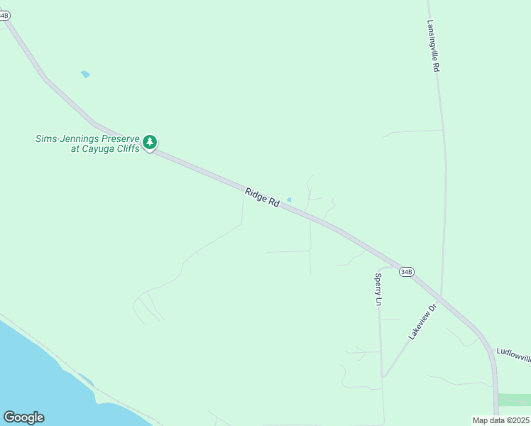 map of restaurants, bars, coffee shops, grocery stores, and more near 703 Ridge Road in Lansing