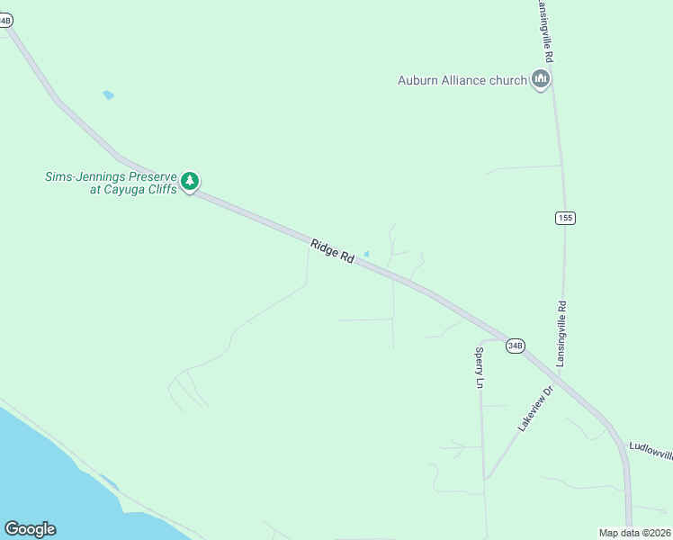 map of restaurants, bars, coffee shops, grocery stores, and more near 703 Ridge Road in Lansing