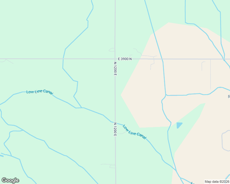 map of restaurants, bars, coffee shops, grocery stores, and more near North 1200 East in Twin Falls County