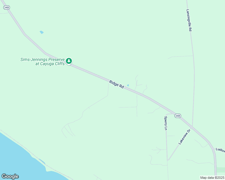 map of restaurants, bars, coffee shops, grocery stores, and more near 707 Ridge Road in Lansing