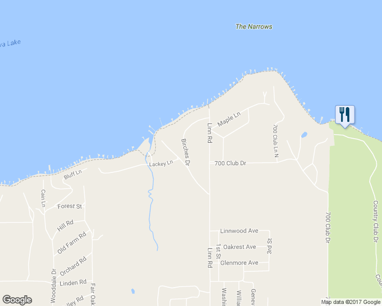 map of restaurants, bars, coffee shops, grocery stores, and more near N1928 Birches Drive in Lake Geneva