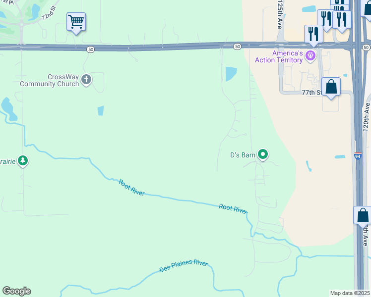map of restaurants, bars, coffee shops, grocery stores, and more near 130th Avenue in Bristol
