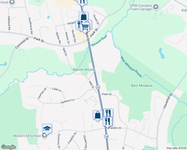 map of restaurants, bars, coffee shops, grocery stores, and more near 6 Short Street in Reading