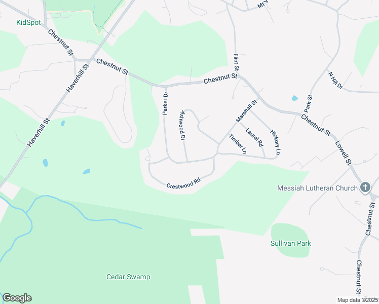 map of restaurants, bars, coffee shops, grocery stores, and more near 3 Ashwood Drive in North Reading