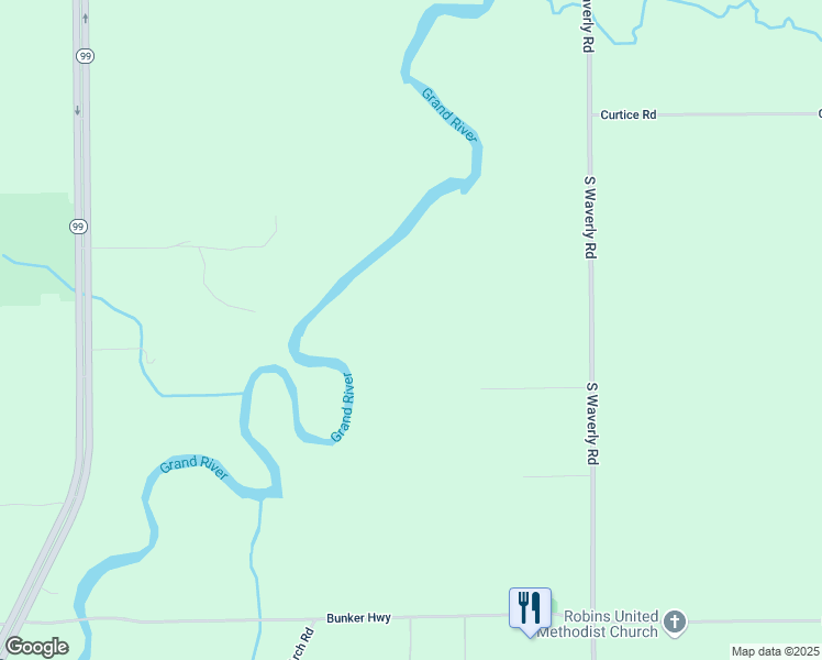 map of restaurants, bars, coffee shops, grocery stores, and more near 11813 Maryellen Drive in Eaton Rapids
