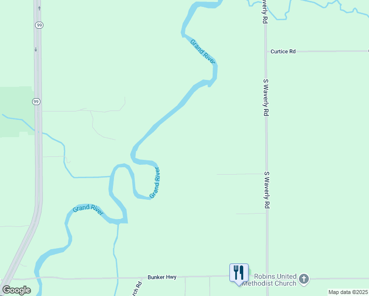map of restaurants, bars, coffee shops, grocery stores, and more near 11813 Maryellen Drive in Eaton Rapids