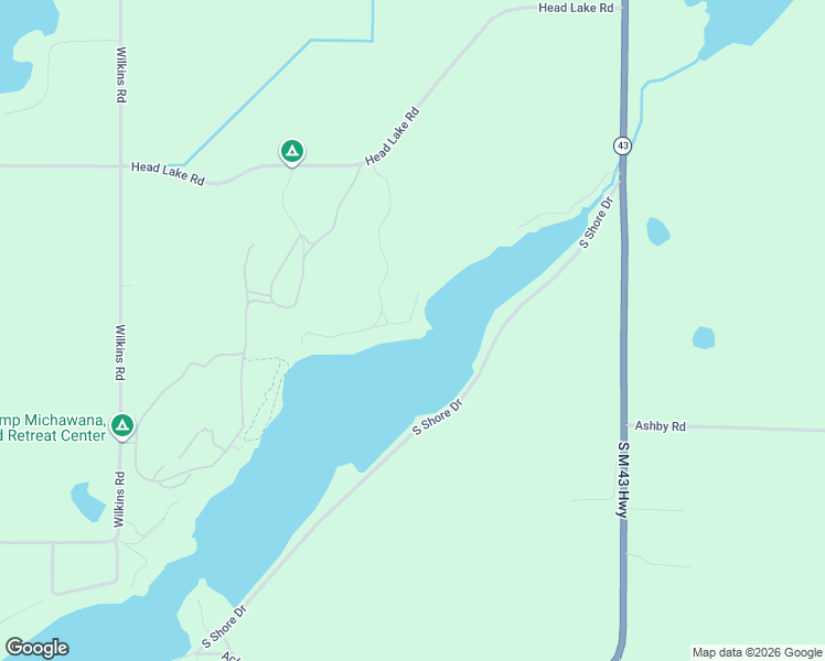 map of restaurants, bars, coffee shops, grocery stores, and more near 5695 Head Lake Road in Hastings