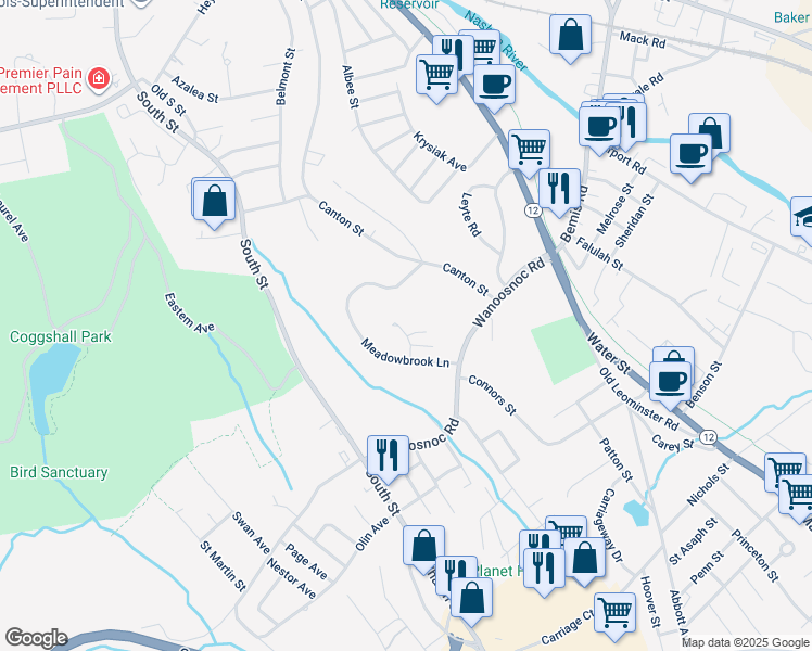map of restaurants, bars, coffee shops, grocery stores, and more near 121 Crestview Lane in Fitchburg