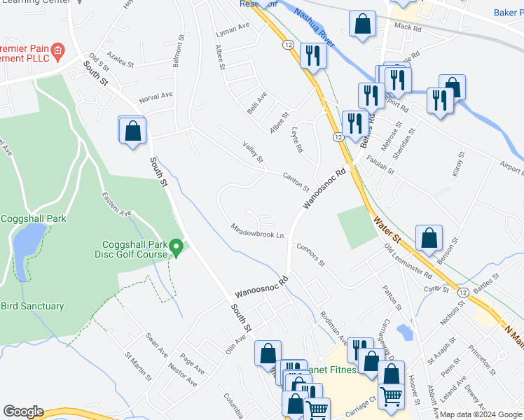 map of restaurants, bars, coffee shops, grocery stores, and more near 121 Crestview Lane in Fitchburg