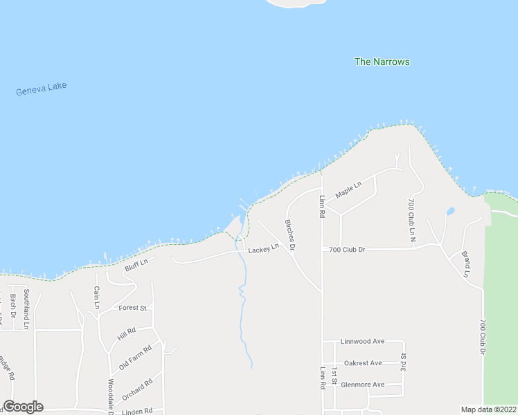 map of restaurants, bars, coffee shops, grocery stores, and more near N1958 Solar Lane in Lake Geneva