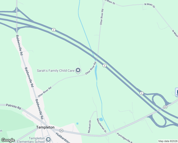 map of restaurants, bars, coffee shops, grocery stores, and more near 44 Otter River Rd in Templeton