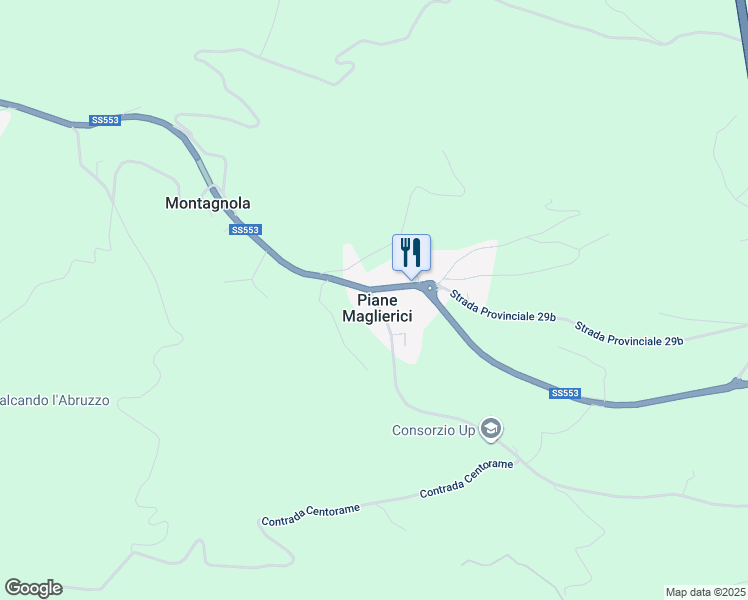 map of restaurants, bars, coffee shops, grocery stores, and more near 56 Contrada Piane Maglierici in Provincia di Teramo