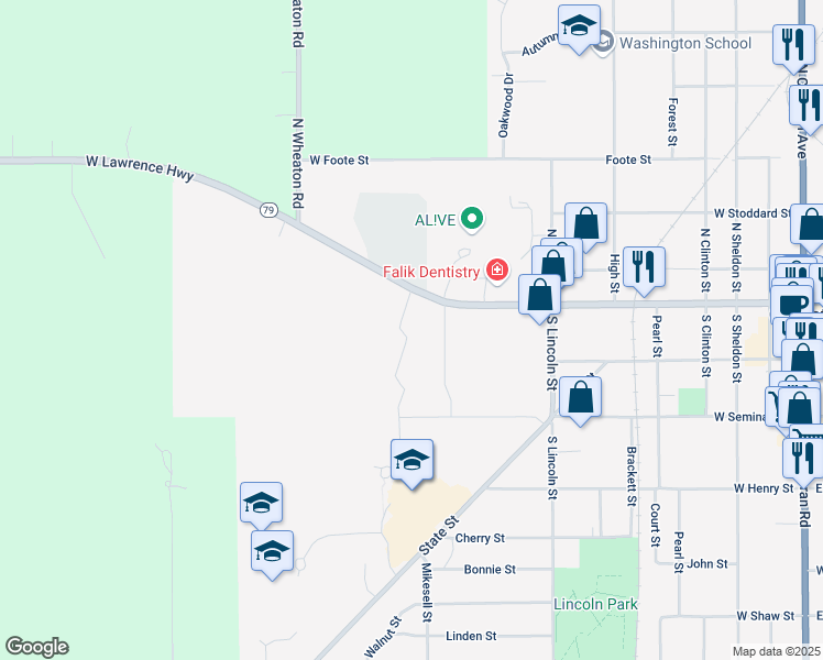map of restaurants, bars, coffee shops, grocery stores, and more near 132 Vanlieu Street in Charlotte