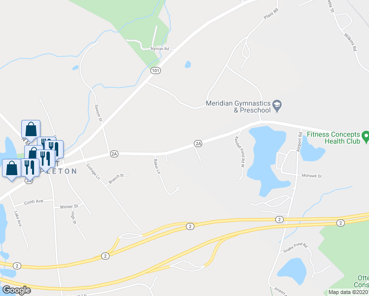 map of restaurants, bars, coffee shops, grocery stores, and more near 1440 West Broadway in Gardner