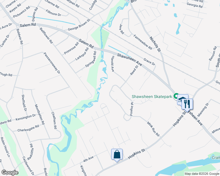 map of restaurants, bars, coffee shops, grocery stores, and more near 4301 Pouliot Place in Wilmington