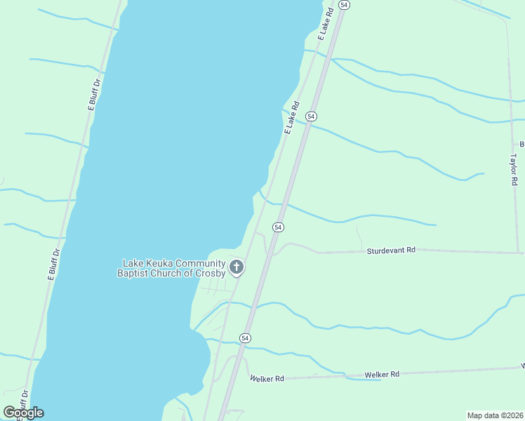 map of restaurants, bars, coffee shops, grocery stores, and more near 710 East Lake Road in Penn Yan