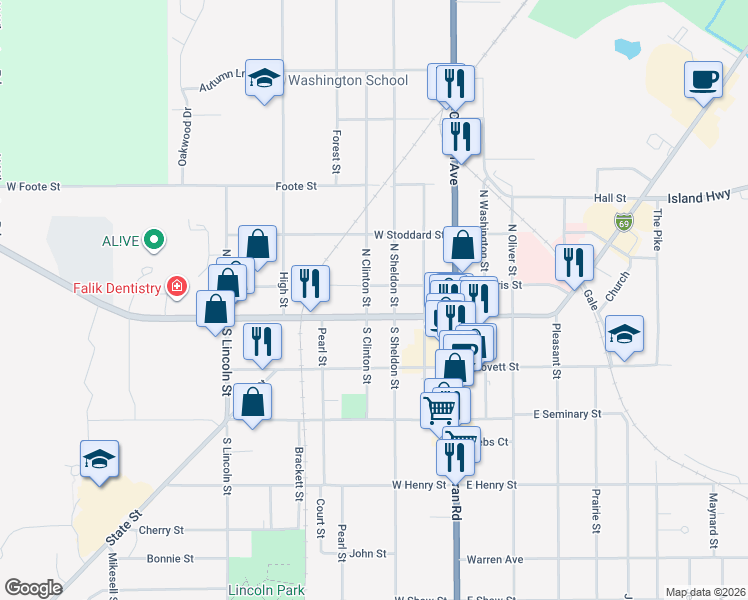 map of restaurants, bars, coffee shops, grocery stores, and more near 408 West Lawrence Avenue in Charlotte