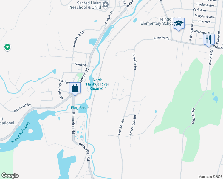 map of restaurants, bars, coffee shops, grocery stores, and more near 123 Constitution Drive in Fitchburg